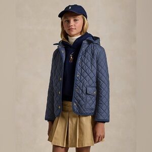Polo by Ralph Lauren Quilted Navy Girls Kids Jacket XL 16yrs